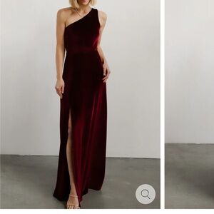 Baltic Born Tatiana - One Shoulder Velvet Dress NWT